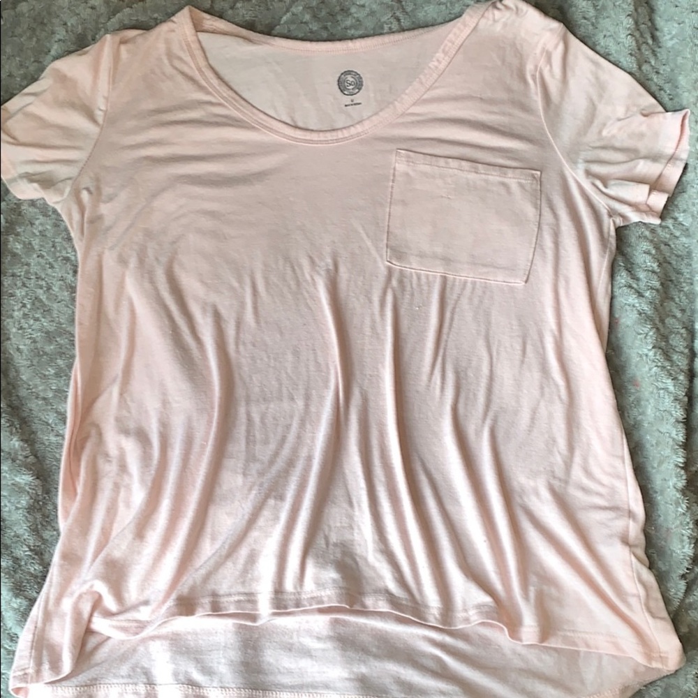 PINK SHIRT WITH CORNER POCKET